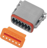 Namz Custom Cycle 850-08028 DP-12G 12-WIRE GREY DEUTSCH PLUG & WDGLCK HD# 72139-94GY