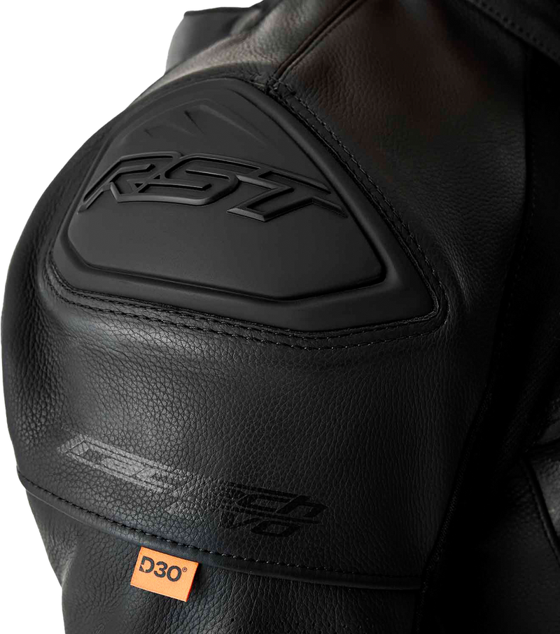 Rst 556-3635040 103635BLK-40 TRACTECH EVO D3O JACKET BLACK LEATHER SM