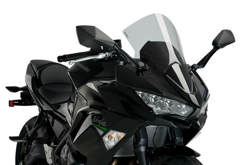 Puig Hi-Tech Parts Windscreen R-Racer Smoke - 3880H Kawasaki Ninja 650 2020-2026