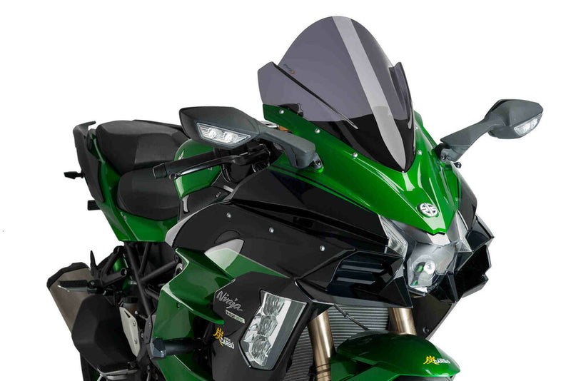 Puig Hi-Tech Parts Windscreen Z-Racing Dark Smoke - 9704F Kawasaki Ninja / Ninja + 2018-2022