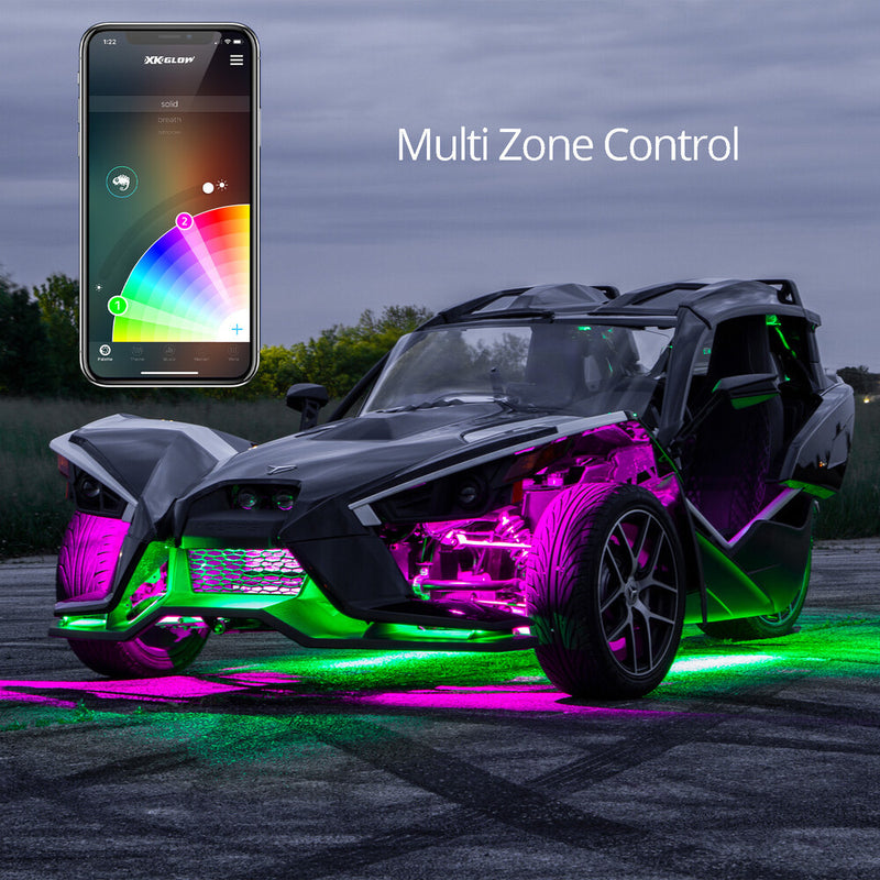 Xk Glow LED Underglow Standard Kit POL - XK-SLING-STA Polaris Slingshot 2015-2022