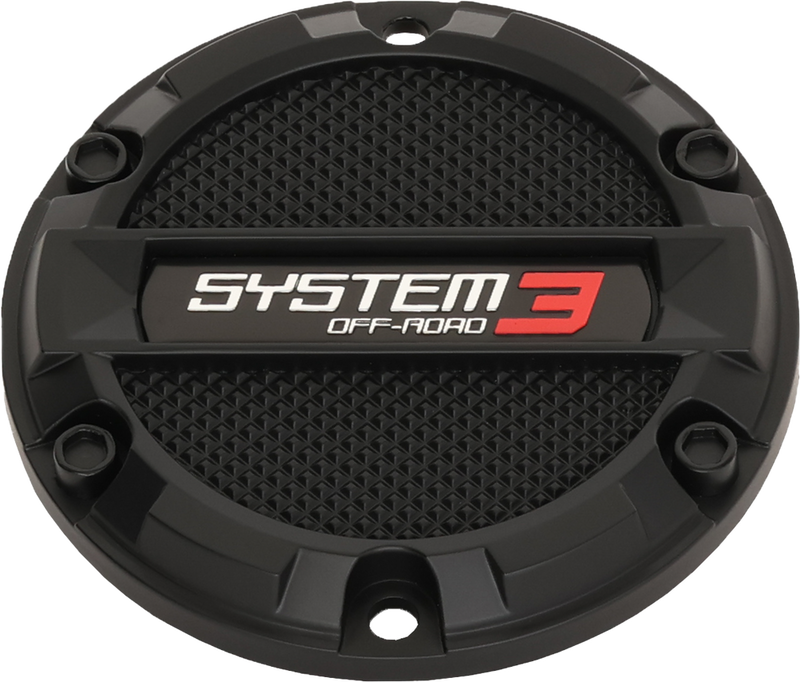 System 3 3-3160 CAPS3-160 SB8 CENTER CAP FLAT 6/5.5 BOLT-IN MATTE BLACK