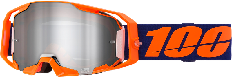 100% 610-5312 50060-00003 ARMATIC GOGGLE NEON ORG MIRROR SILVR FLASH