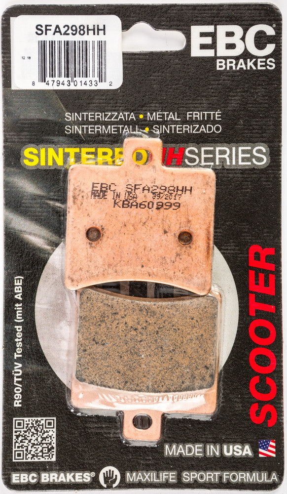 EBC Brake Pads Double-H Sintered - SFA298HH Aprilia Scarabeo 500 / Scarabeo 200 / SportCity 250 2008-2012