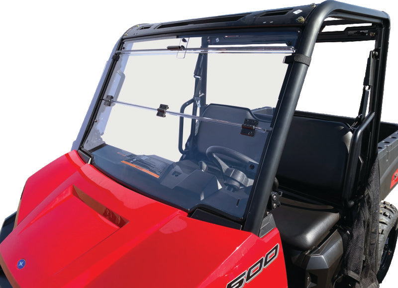 QuadBoss 375783 17-21 Polaris Ranger 500 Windbreak Folding Windshield - Photo - Primary