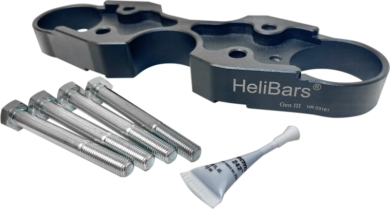 Helibars Handlebar Risers Black - HR03161 Suzuki 1300R Hayabusa 2022