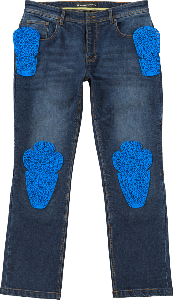 Scorpion Exo 75-56032 5402-32 COVERT II CE JEANS SIZE 32 WASH BLU