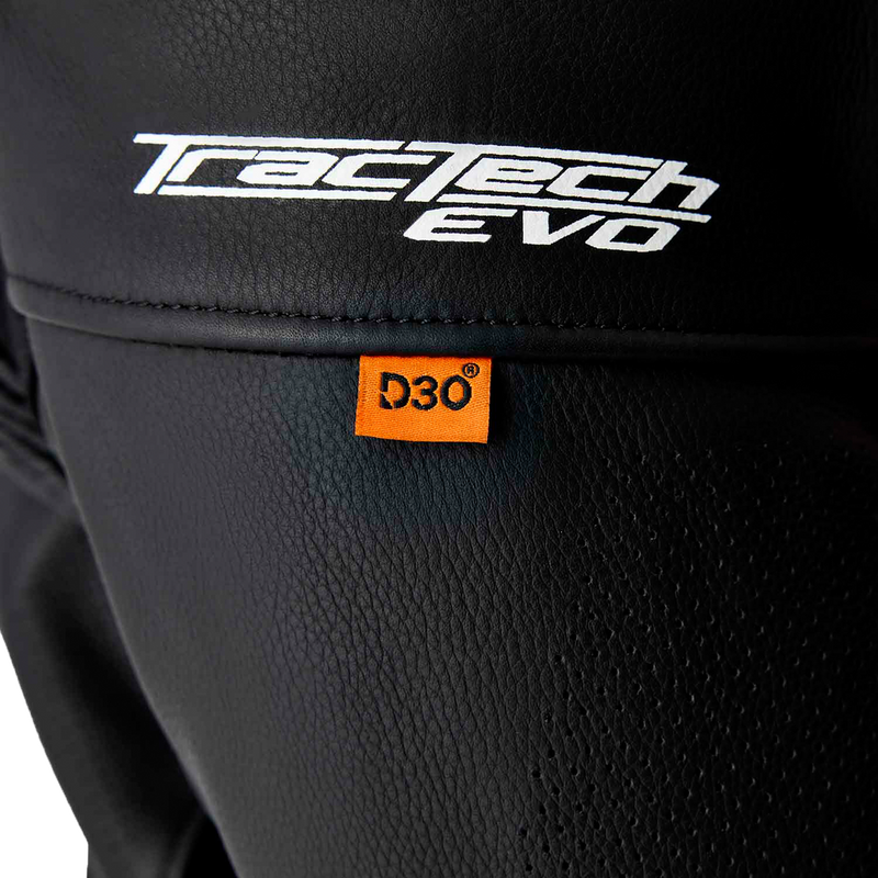 Rst 556-3635240 103635F.RED-40 TRACTECH EVO D3O JACKET BLK/FLO RED LEATHER SM