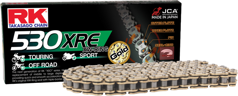 Rk Excel 691-4001G GB530XRE-120 GB530XRE DRIVE CHAIN GOLD 530 X 120