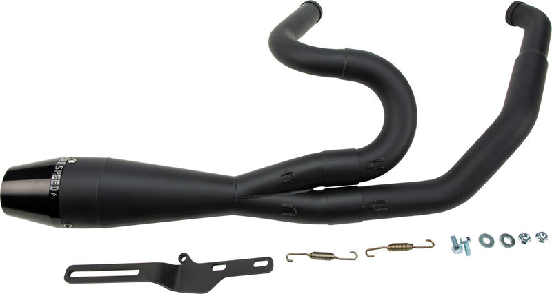 Sawicki 2IN1 Twin CAM FLT Shorty Brushed SS For Harley Touring 1995-2016