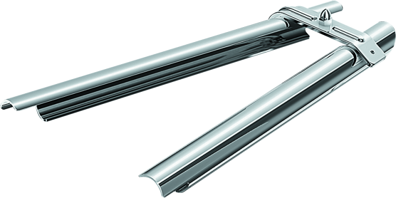 Kuryakyn 7853 Downtube Covers 00-06 Softail Chrome - Photo - Primary