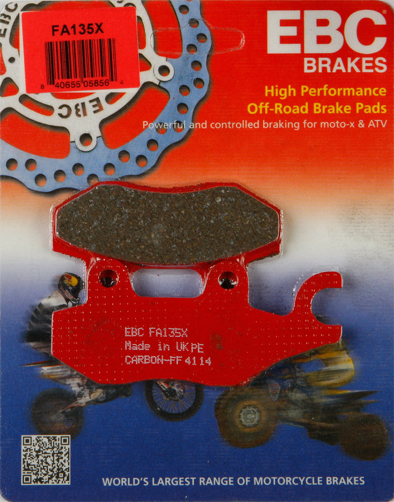 EBC Brake Pads - FA135X For ATK Dirt Bikes 1993-1996 | Bennche Bighorn / Spire / Cowboy 2013-2016 | Can-Am Commander / Ryker 2011-2015