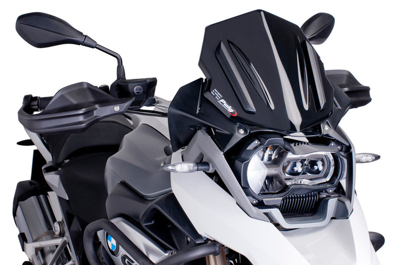 Puig Hi-Tech Parts Windscreen Racing Black - 6487N BMW R1200GS / R1200GS Adventure / R1250GS / R1250GS Adventure 2013-2019