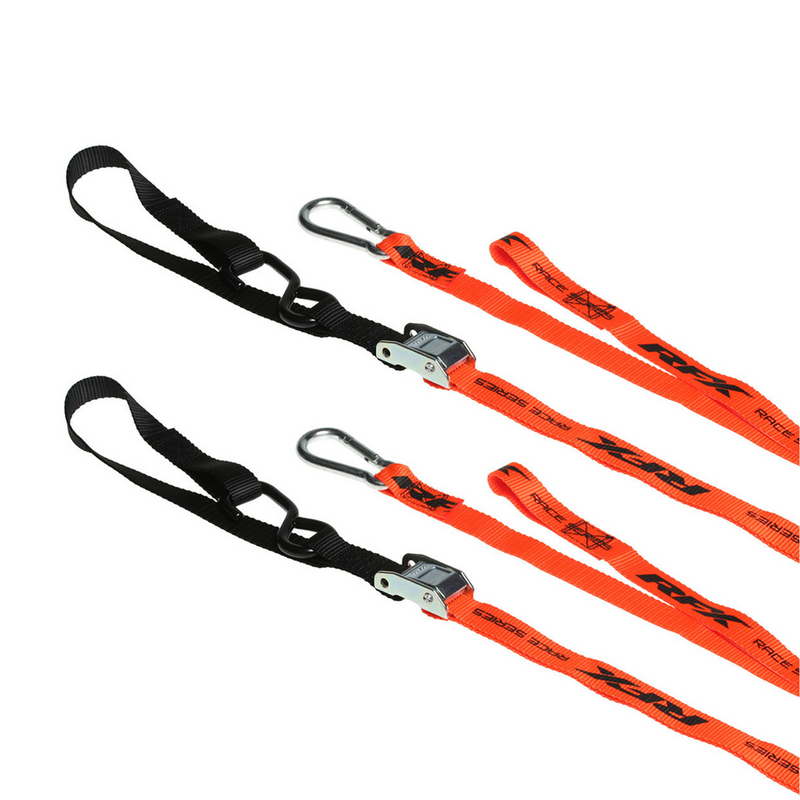 Rfx 739-1149 FXTD 30000 55OR 1.0 TIE DOWNS SOFT LOOP & CARABINER ORANGE