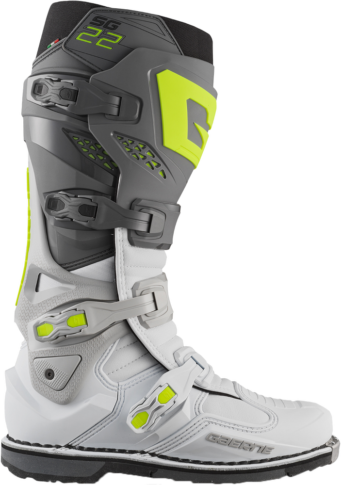 Gaerne 480-65709 2262-017-43 SG-22 BOOTS ANTHRACITE/WHITE/GREY SZ 9
