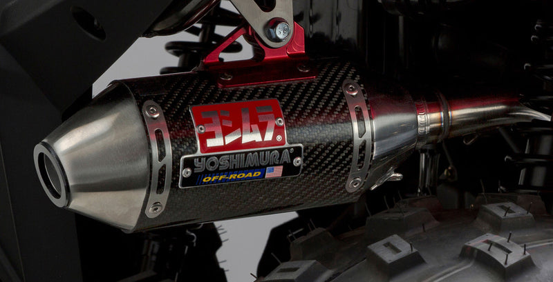 Yoshimura Signature RS-2 Full System Exhaust SS-CF-SS - 391700B250 Polaris RZR 2010-2016
