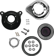 S&S Cycle 170-0719A 08-16 Touring/16-17 Softail Models Stealth Air Stinger Kit W/ Chrome Teardrop - Photo - Primary