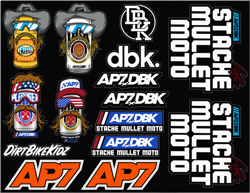 Dbk 325-00073 AC-AP7-SS-DECAL AP7 STICKER SHEET 8.5"X11"