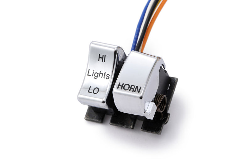 Harddrive Dimmer Horn Switch Assy Chrome - 85115 For Harley Motorcycles 1982-1995