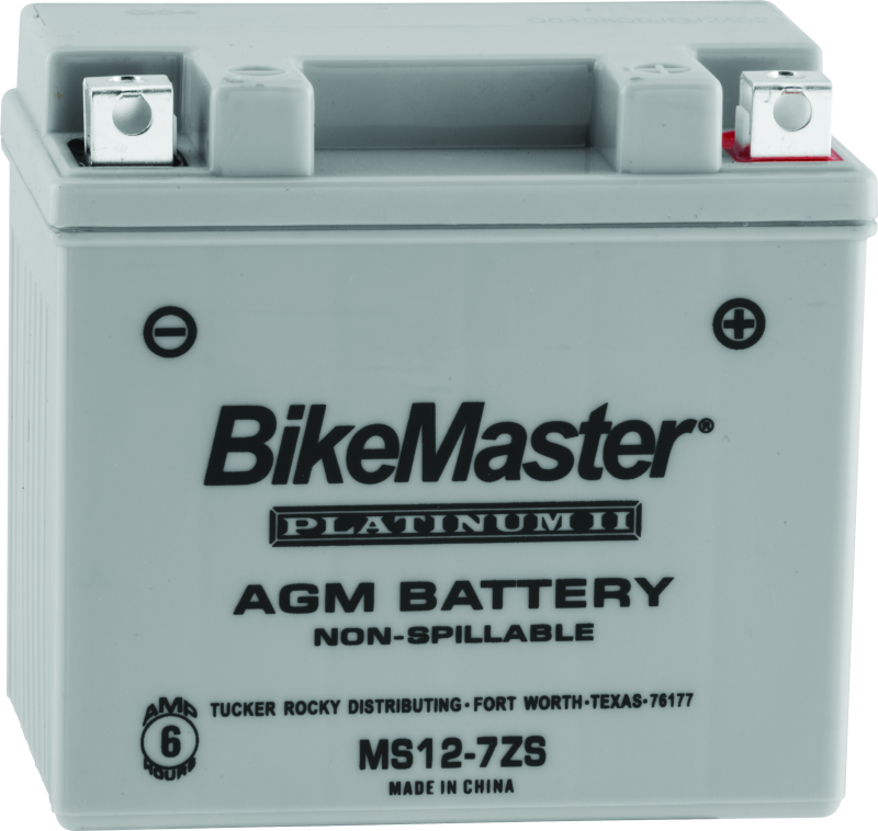 BikeMaster 780742 AGM Battery - MS12-7ZS - Photo - Primary