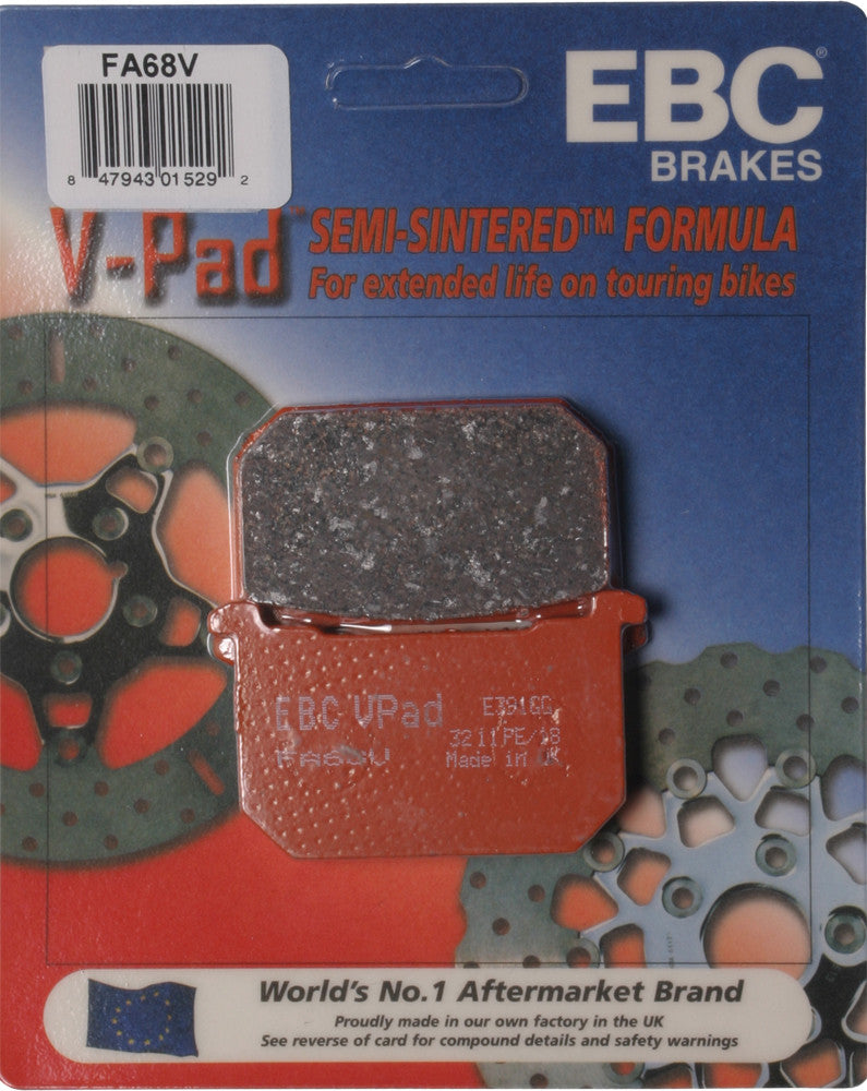 EBC Brake Pads Semi-Sintered V Series - FA68V Kawasaki Motorcycles 1980-2003