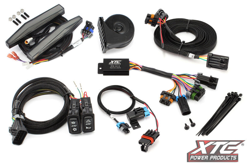 Xtc Power Products Auto Turn Signal Kit W Horn AND Front DRL Lights CAN - ATS-POL-RBU-DRL Polaris Ranger 2019-2024