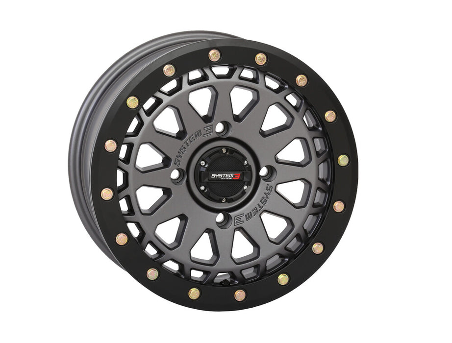 System 3 3-156638 15S3-6638 SB6 BL WHEEL 15X7 6+1 (+45MM) 4/137 MATTE GUNMETAL GREY