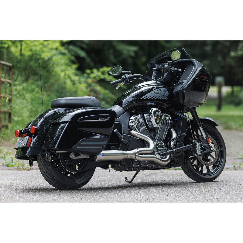S&S Cycle Qualifier 2-Into-1 Exhaust System - 550-1083 For Indian Challenger 2020-2023