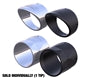 Tab Performance 4" Black B.A.M. Sticks Exhaust Pipes | Hard Bags - Black Straight Tips, Zombie Baffles 211-2291-B2-Z