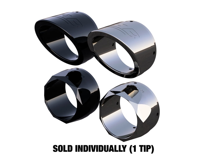 Tab Performance 4.5 inch Replacement Exhaust Tips | Specialty Finishes - Midnight Chrome Straight Cut 4.5-EXHAUST-TIPS-SF-M2