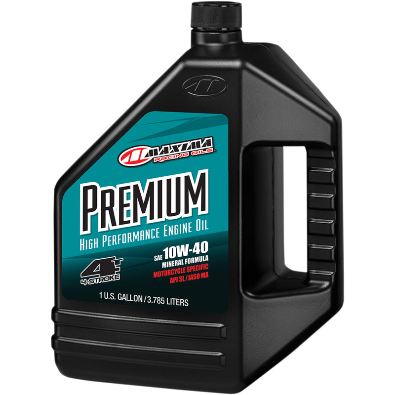 MAXIMA RACING OIL 349128 349128 Premium High Performance Mineral 4T Engine Oil 10w40 - 1 us gal