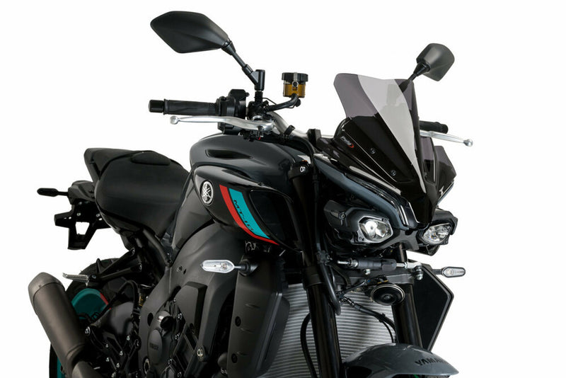 Puig Hi-tech Parts 561-21361D 21361F WINDSCREEN NAKED NEW GEN SPORT DARK SMOKE YAM