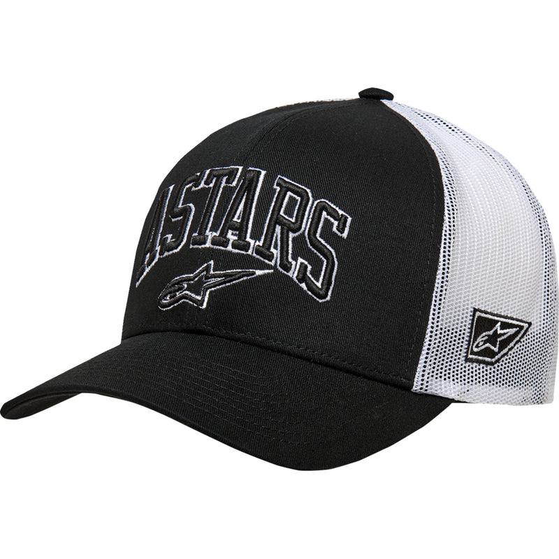 ALPINESTARS 2501-4173 1214-81717-1020-OS Dunker Trucker Hat Dunker Hat - Black/White - One Size