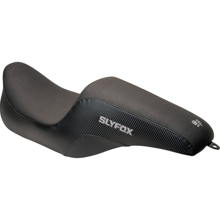 SLYFOX 0801-1613 0801-1613 The Drifter Seat - Gray Logo - Smooth Vinyl - Carbon Fiber - FL '97-'07