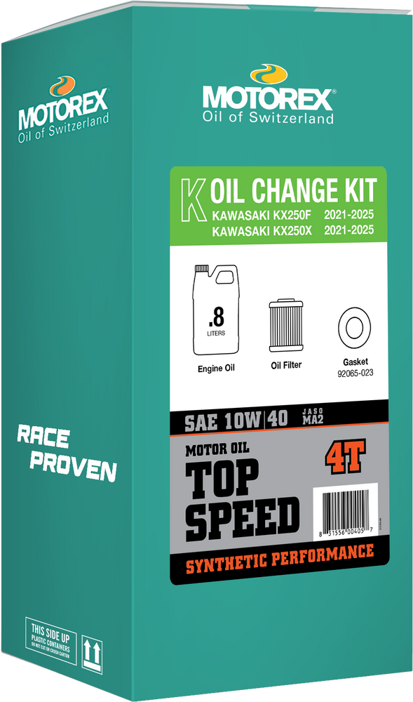 Motorex TOP Speed OIL Change Kit 0.80L 10W/40 - 311247 Kawasaki KX 250 2021-2025