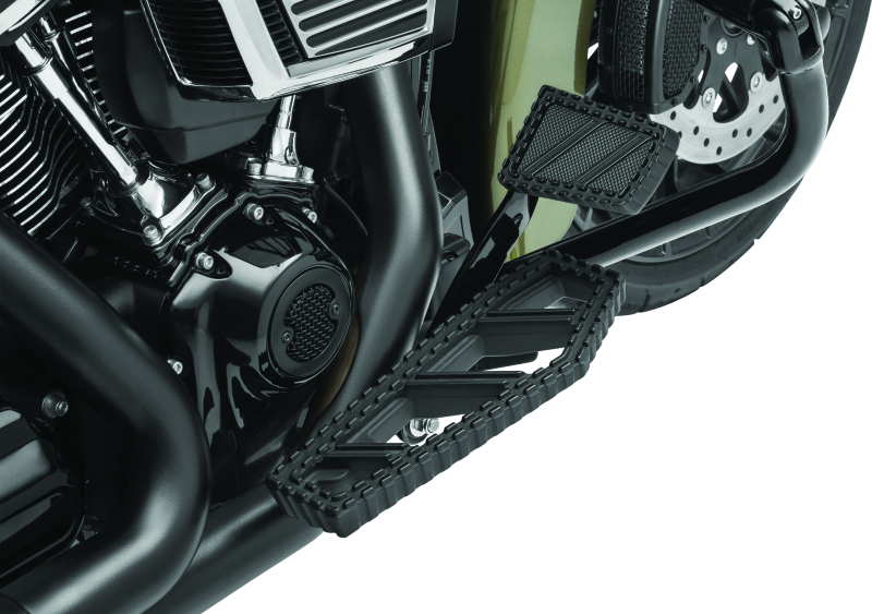 Kuryakyn 3575 Riot Brake Pedal Pad FL Models Satin Black - User 1