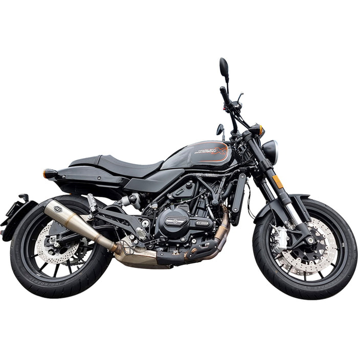 S&S CYCLE 1801-1809 550-1114 Grand National Slip-On Muffler - Brushed Stainless Steel - X™500