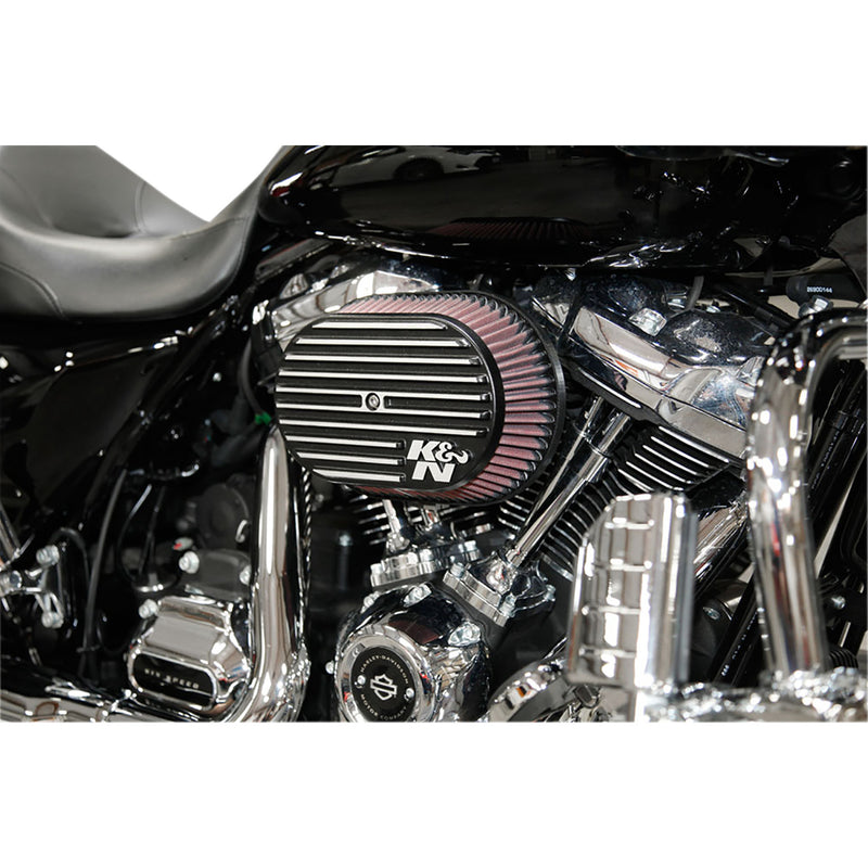 K & N Street Metal Side Draft Intake System - RK-3953 For Harley Motorcycles 1999-2017
