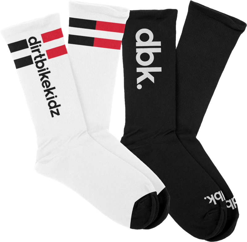 Dbk 325-00071 AC-BASICS2PK-SOCK BASIC SOCK 2 PACK WHITE/BLACK