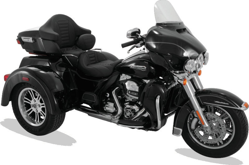 Mustang Motorcycle 79006 Mustang 08-21 Harley Electra Glide, Rd Glide, Rd King, Str Glide Touring 1PC Seat Deluxe - Black - User 1