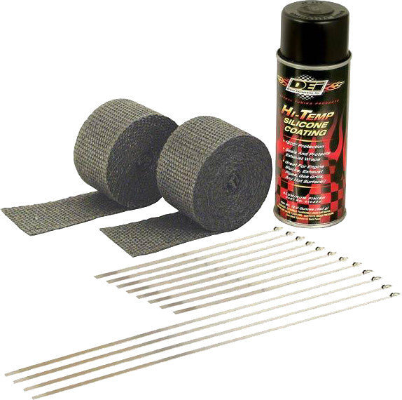Dei 790-01000 901330 EXHAUST PIPE WRAP KIT BLACK WRAP W/BLACK COATING