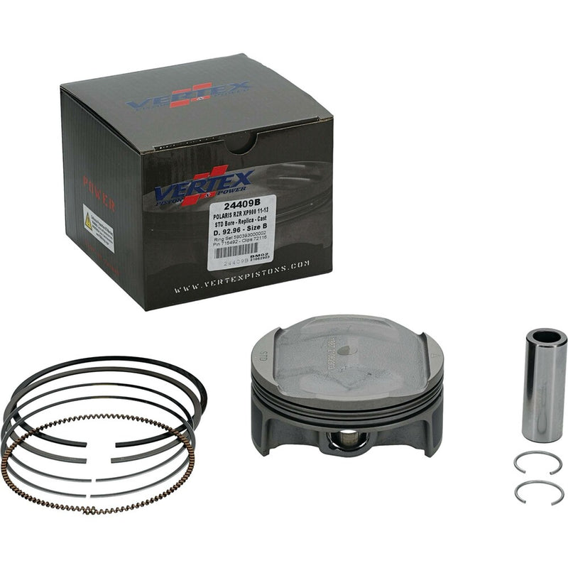 Vertex 24719B Piston Kit Cast 92.95/Standard 10.6:1 POL - 24409B Polaris RZR 2011-2014