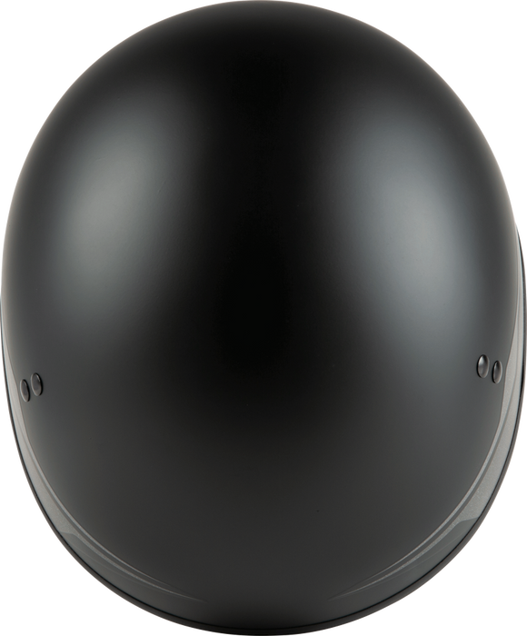 Gmax 72-5662M H1659815 HH-65 HALF HELMET SOURCE NAKED MATTE BLACK/SILVER MD