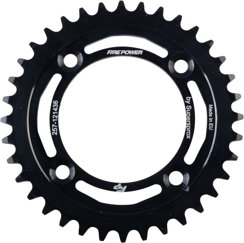 Fire Power Rear Sprocket Steel 36T Black - FPS-1214-36-BLK Honda CR60R 1983-1984
