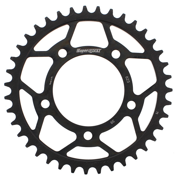 Supersprox Rear Sprocket Steel 39T-520 Black - RFE-823-39-BLK Suzuki 500E / 500F / GS500F / 650 Gladius 1989-2002