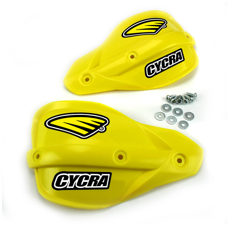 Cycra 714-1184 1CYC-1015-55 PLASTIC REPLACEMENT SHIELDS YELLOW