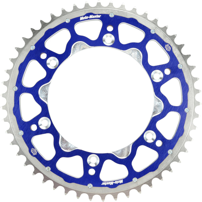 MOTO-MASTER 1211-2320 620093448 Fusion Series Dual Ring Rear Sprocket 48 tooth - blue - yamaha