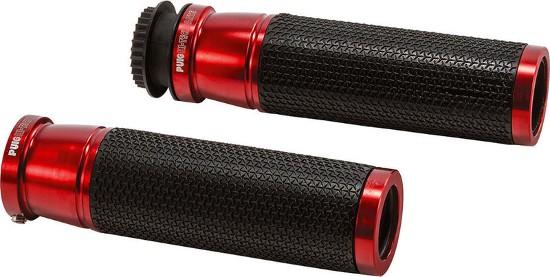 Puig Hi-Tech Parts Grips HI-Tech Accent RED - 6326R For Kawasaki Motorcycles 1995-2020 | Ducati Motorcycles 2003-2020 | Suzuki Motorcycles 1996-2020