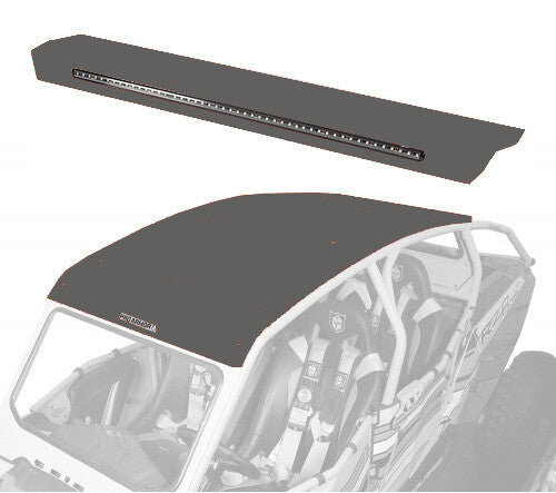 Pro Armor Asylum Rear Wing With Lightbar Stealth Grey - P144R123SG Polaris RZR 2014-2022