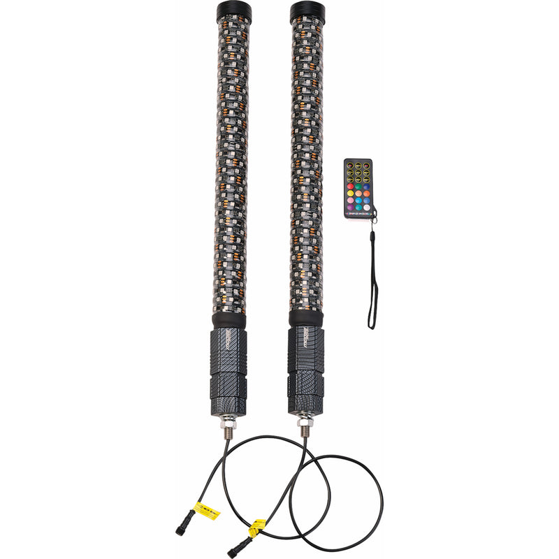 MOOSE OFFROAD 2040-3165 PQR-CHSBTR1.8-122-PU Quick Release Whip Lights Quick Release Whip - 2' - Pair